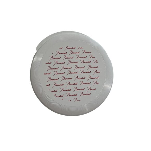 Baccarat Frisbee Flying Disc in White Red - Picture 1 of 3